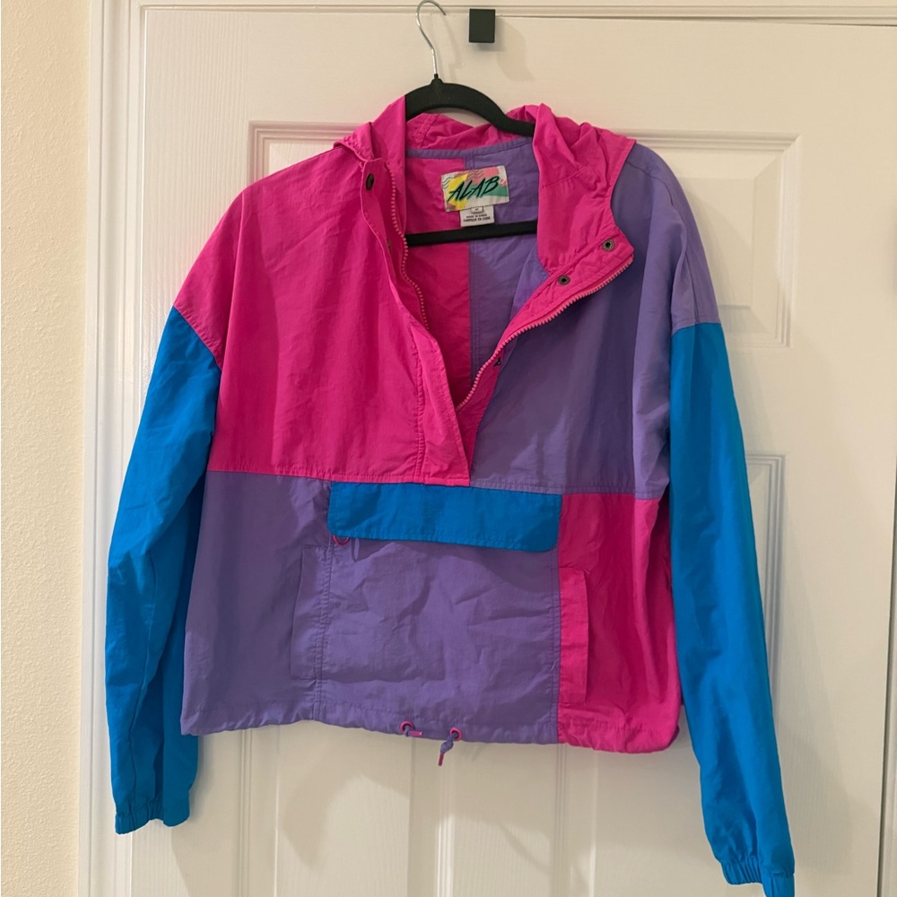 VTG aLab Colorful Ladies Windbreaker Jacket - Picture 6 of 6